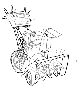 Decals Diagram and Parts List for 1695488-18-2863-29 2008 Briggs and Stratton Snow Blower